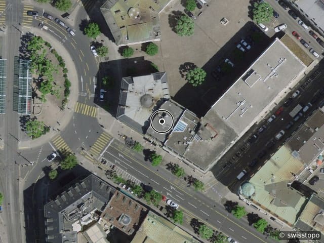 Luftbild Boulevard des Philosophes 3, Genève