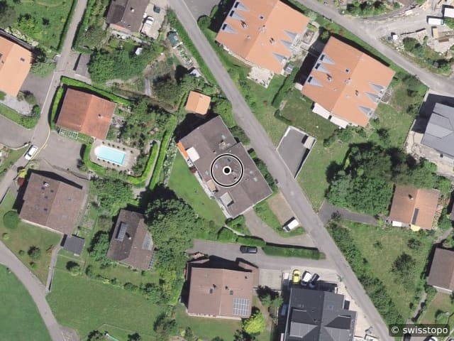 Luftbild Stockstrasse 31, Merligen
