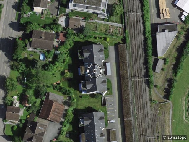Luftbild Unterdorfstrasse 5, Sins