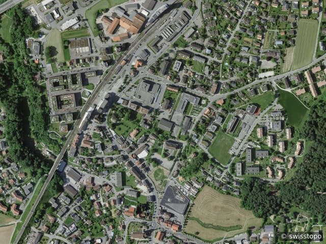 Luftbild Gäsnsebergstrasse 4a, Düdingen