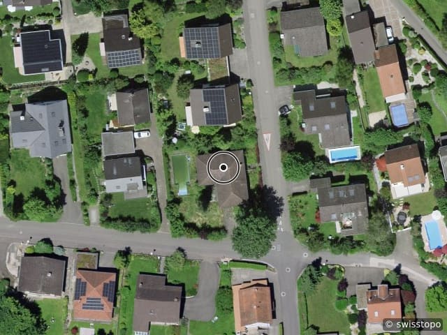 Luftbild Langgartenstrasse 19, Biel-Benken