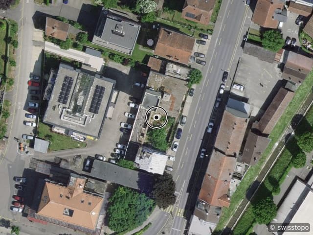 Luftbild Rue Cordey 1, Yverdon-les-Bains