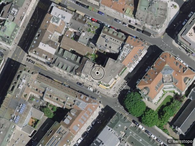 Luftbild Rue Philippe-Plantamour 17, Genève