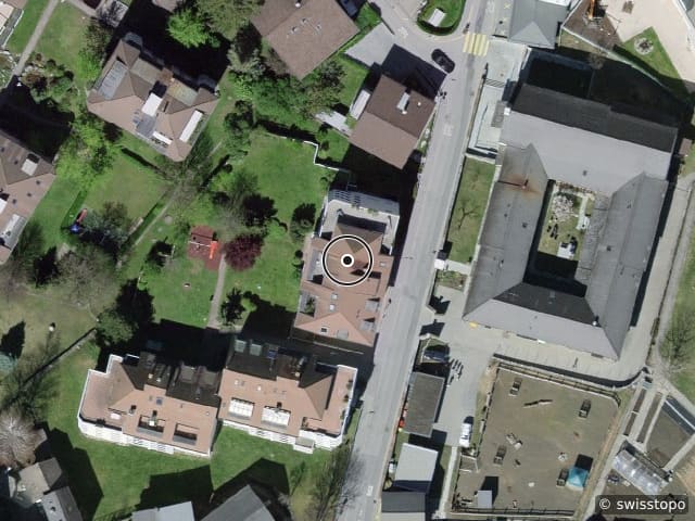 Luftbild Kapuzinerstrasse 32, Brig-Glis