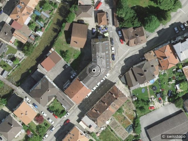 Luftbild Rue de l'Hôpital 16, Fleurier
