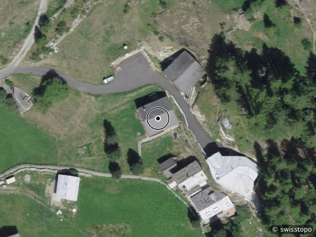 Luftbild Alter Talweg 15, Saas-Grund