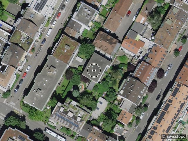 Luftbild Frobenstrasse 23, Basel