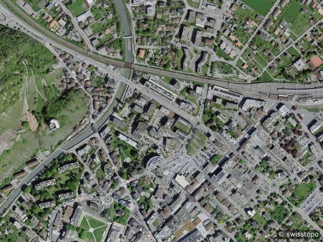 Luftbild Rue des Epineys 17a, Martigny