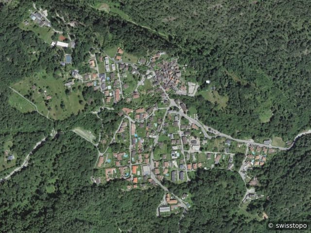 Luftbild Via Enrico Pestalozzi 23, Arcegno