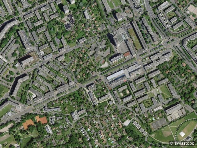 Luftbild Avenue des Morgines 8/10, Petit-Lancy