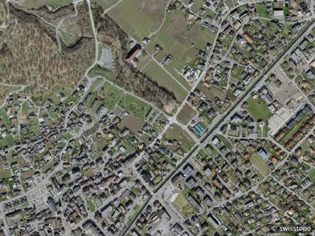Luftbild: das Gebiet