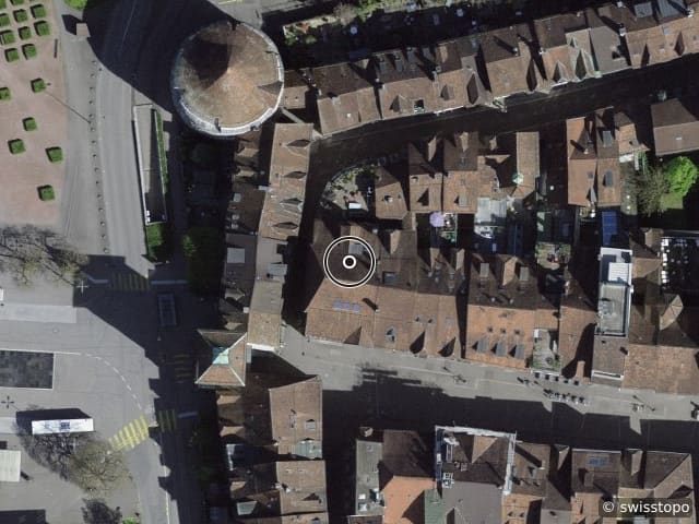 Luftbild Gurzelngasse 38, Solothurn