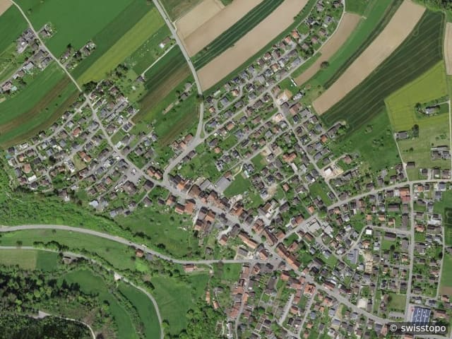 Luftbild Röschenz