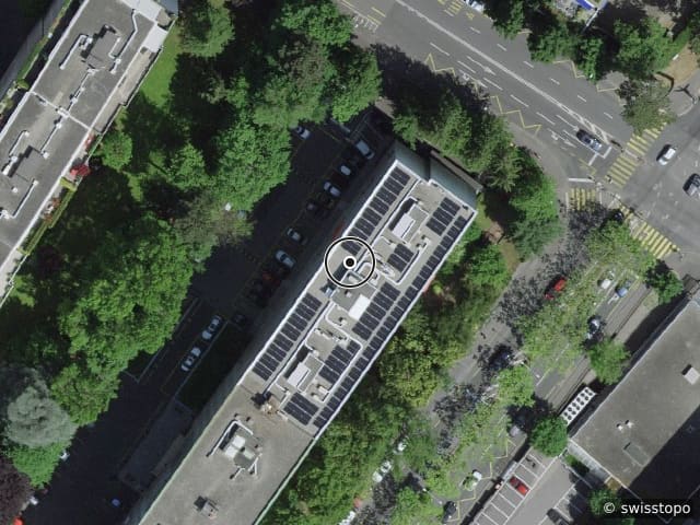 Luftbild Route de Florissant 80, Genève