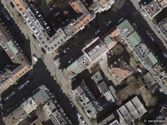 Luftbild Dubsstr. 35, Zürich