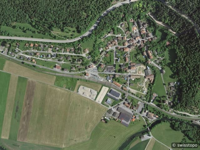 Luftbild Schweizer Einstellplätze