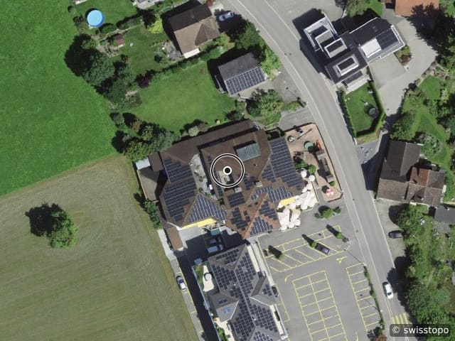 Luftbild Schlossstrasse 1, Zuckenriet