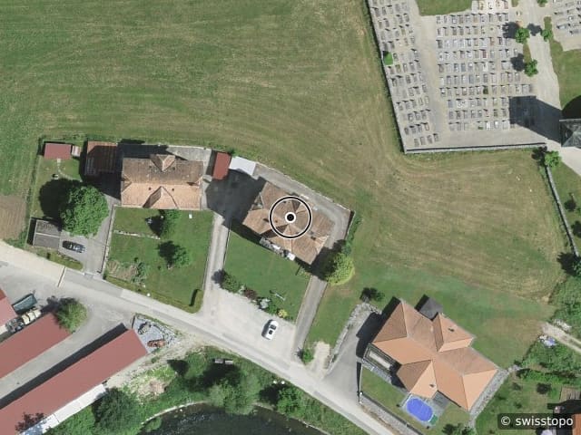 Luftbild Rue des Fosseaux 1, St-Sulpice