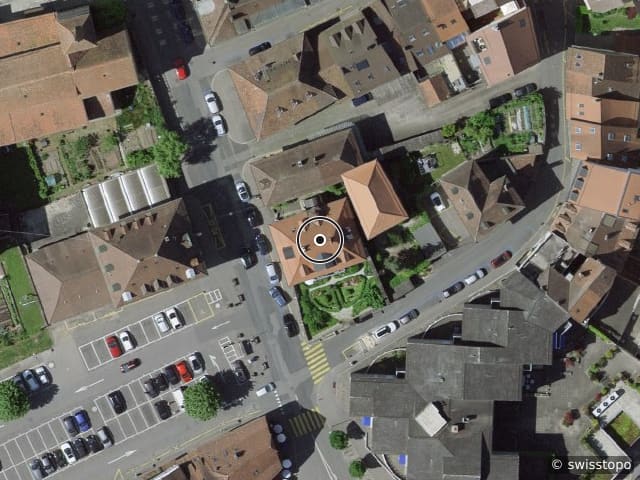 Luftbild RUE DU TEMPLE 15, PAYERNE