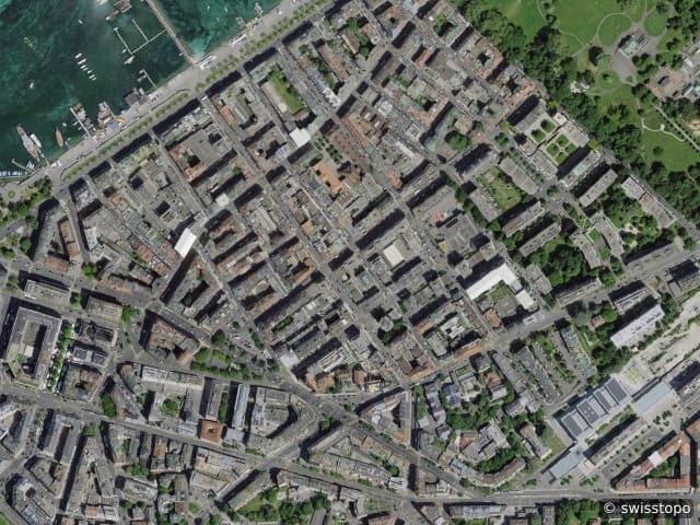 Luftbild av de la Grenade 18, Genève