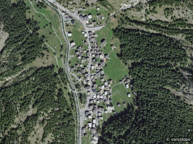 Luftbild Saas-Almagell