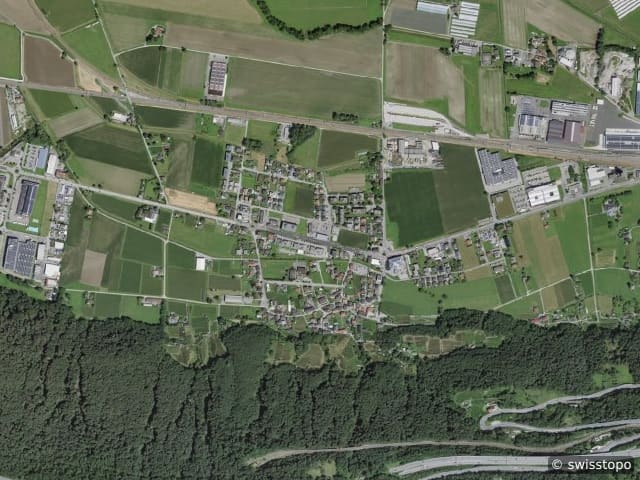 Luftbild Contone
