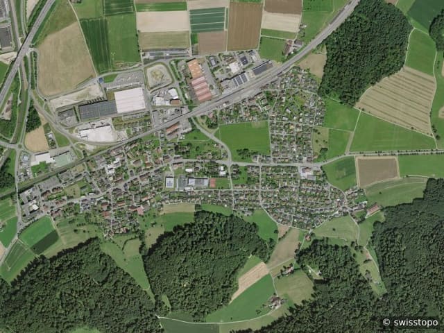 Luftbild Mägenwil
