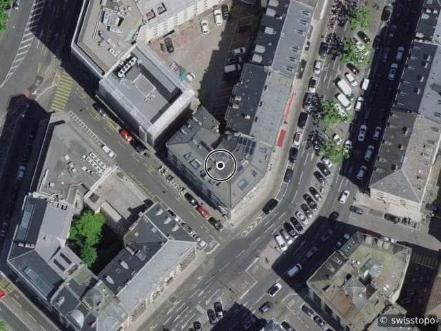 Luftbild Boulevard Helvétique 17, Genève