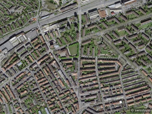 Luftbild Adamstr. 4, Bern