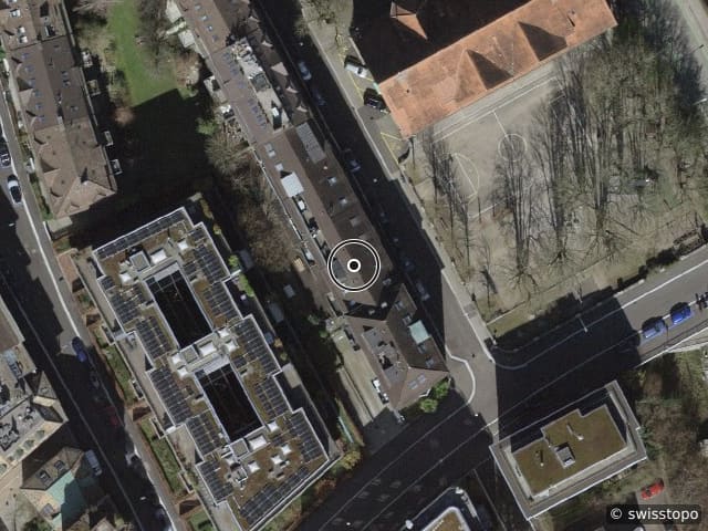 Luftbild Geranienstrasse 12, Zürich