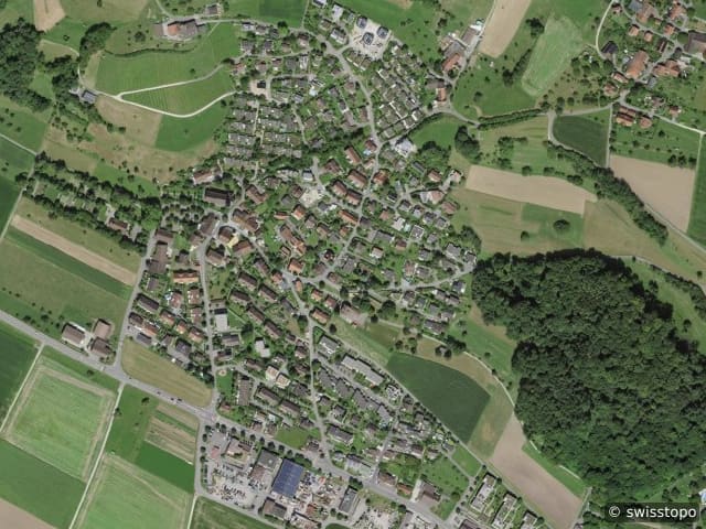 Luftbild Landstrasse 226, Kirchdorf AG