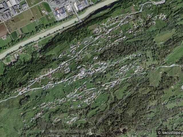 Luftbild: das Gebiet