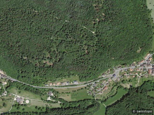 Luftbild Romainmôtier