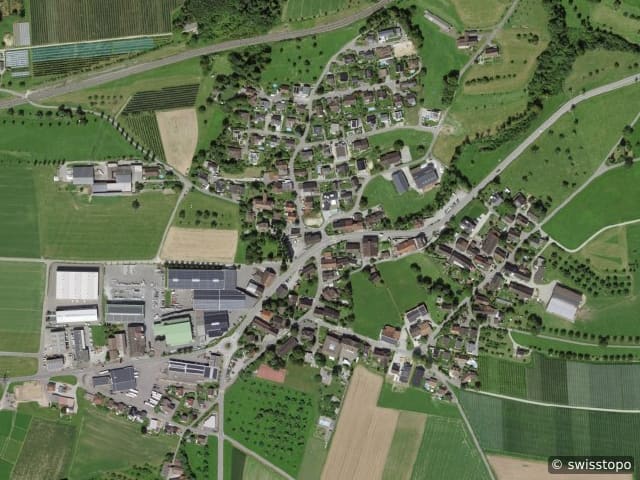 Luftbild der Lage – 8576 Mauren
