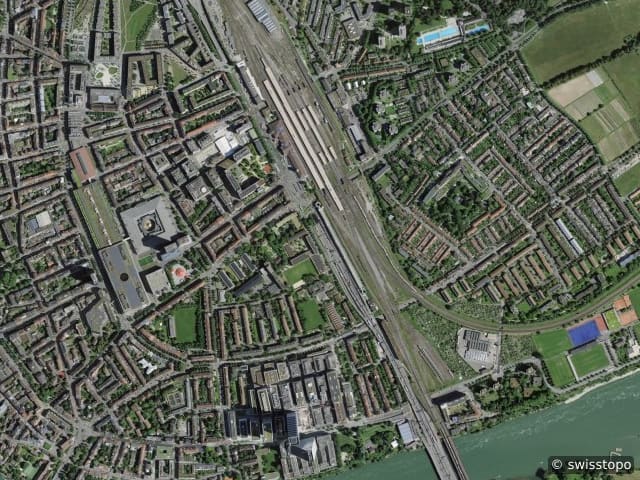 Luftbild Stadtnähe