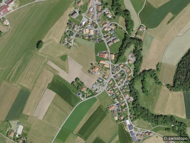 Luftbild Au Village 26, Massonnens