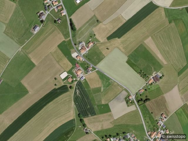 Luftbild Route du Guelbe 43, Villargiroud