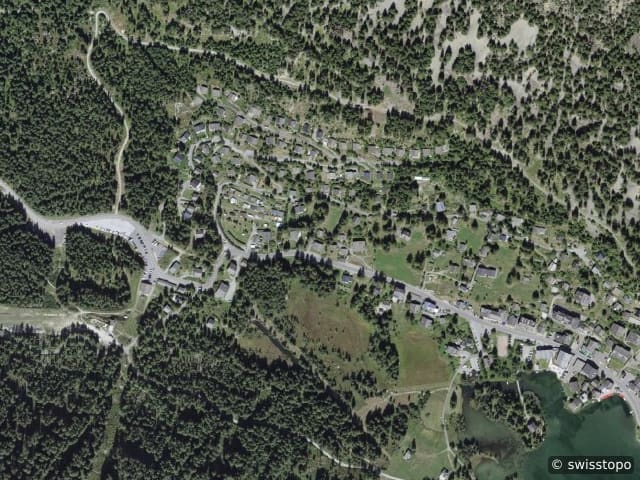 Luftbild Tirequeue 8, Champex-Lac