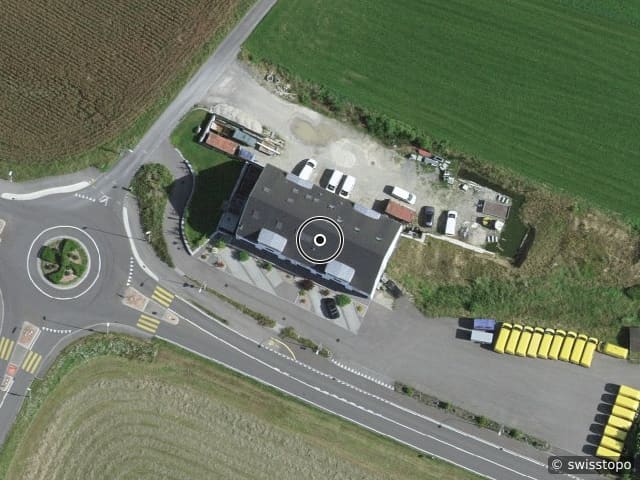 Luftbild Kantonsstrasse 4a, Buchs LU