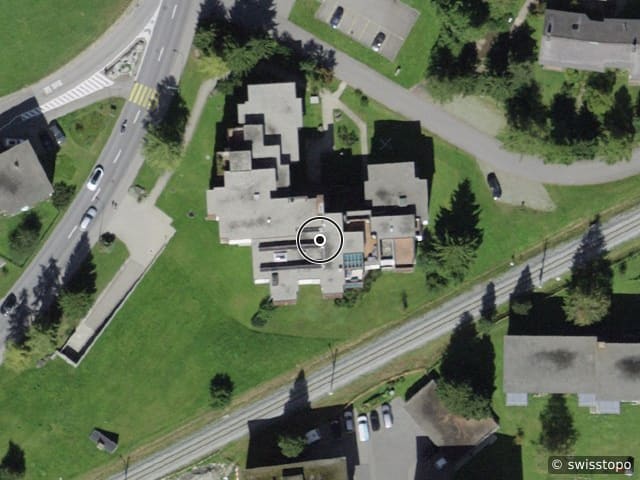 Luftbild Bahnhofstrasse 10, Davos Dorf